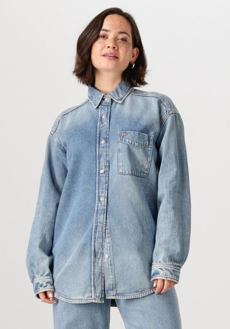 TOMMY JEANS RELAXED FIT OVERSHIRT AI6037 EXT Blouses en bleu - large