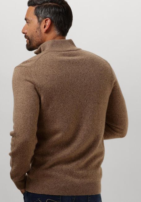 PROFUOMO Pull PULLOVER HALF ZIP BUTTON en taupe - large
