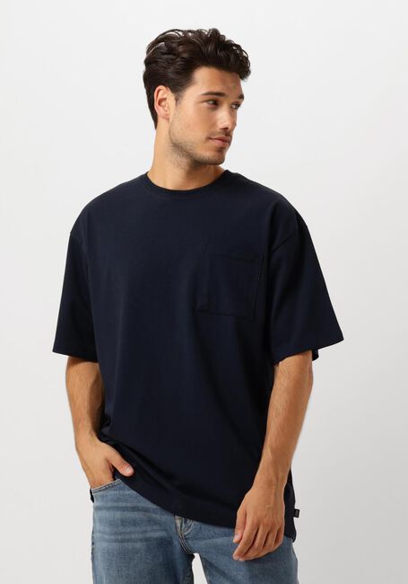 SCOTCH & SODA T-shirt 3 CROSSES LOOSE FIT POCKET T-SHIRT Bleu foncé - large
