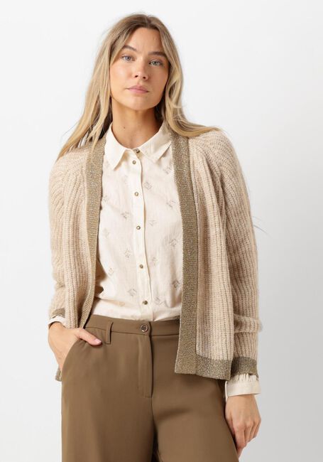 SUMMUM Gilet CARDIGAN AIRY ALPACA BLEND KNIT en blanc - large