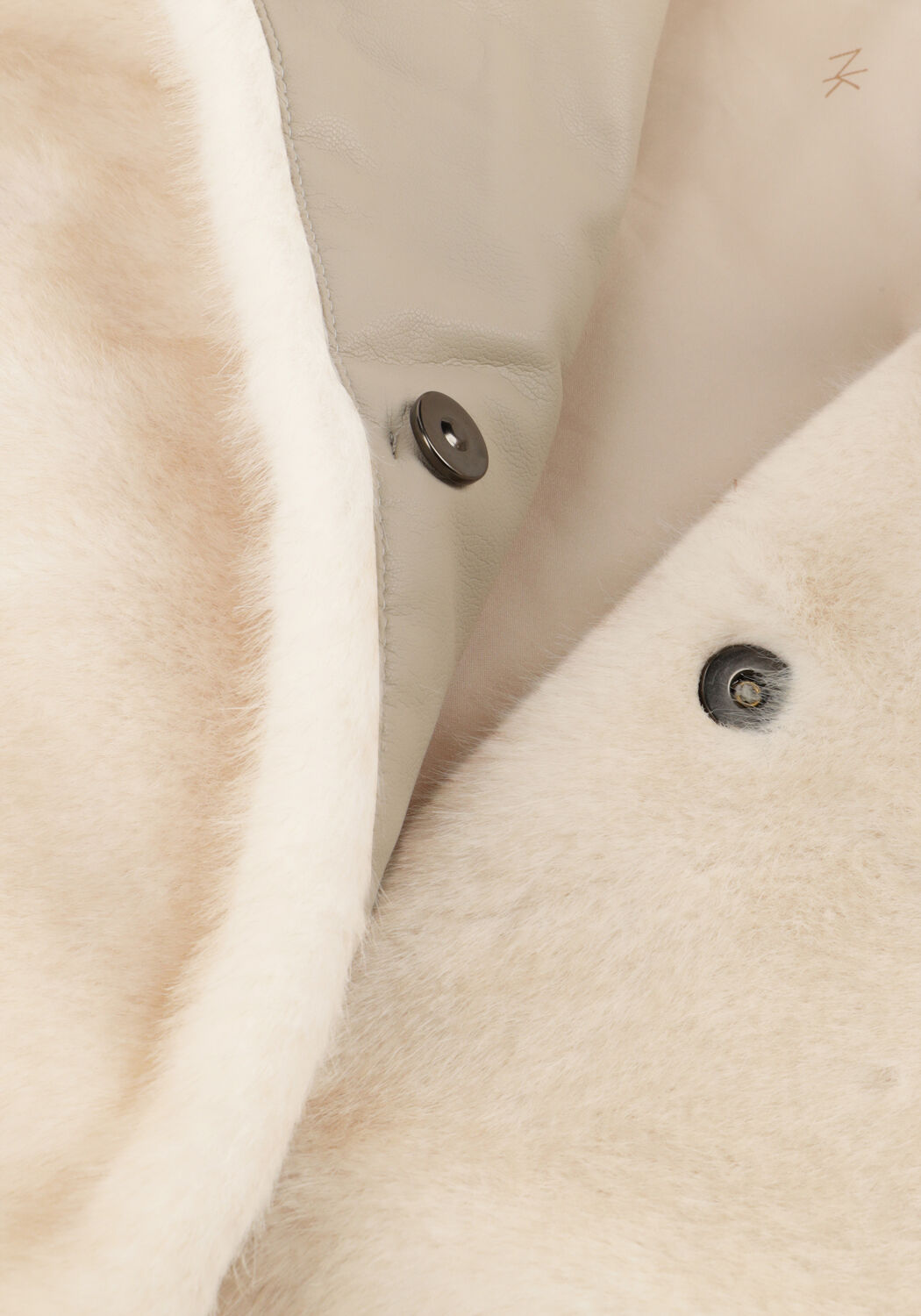 NUKUS Manteau en fausse fourrure PLEUN JACKET &Eacute;cru - large