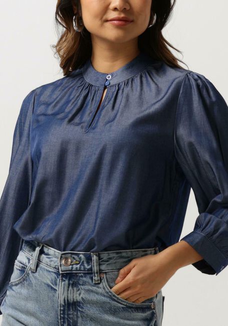 Blauwe MINUS  KELSY 3/4 SLEEVE BLOUSE - large