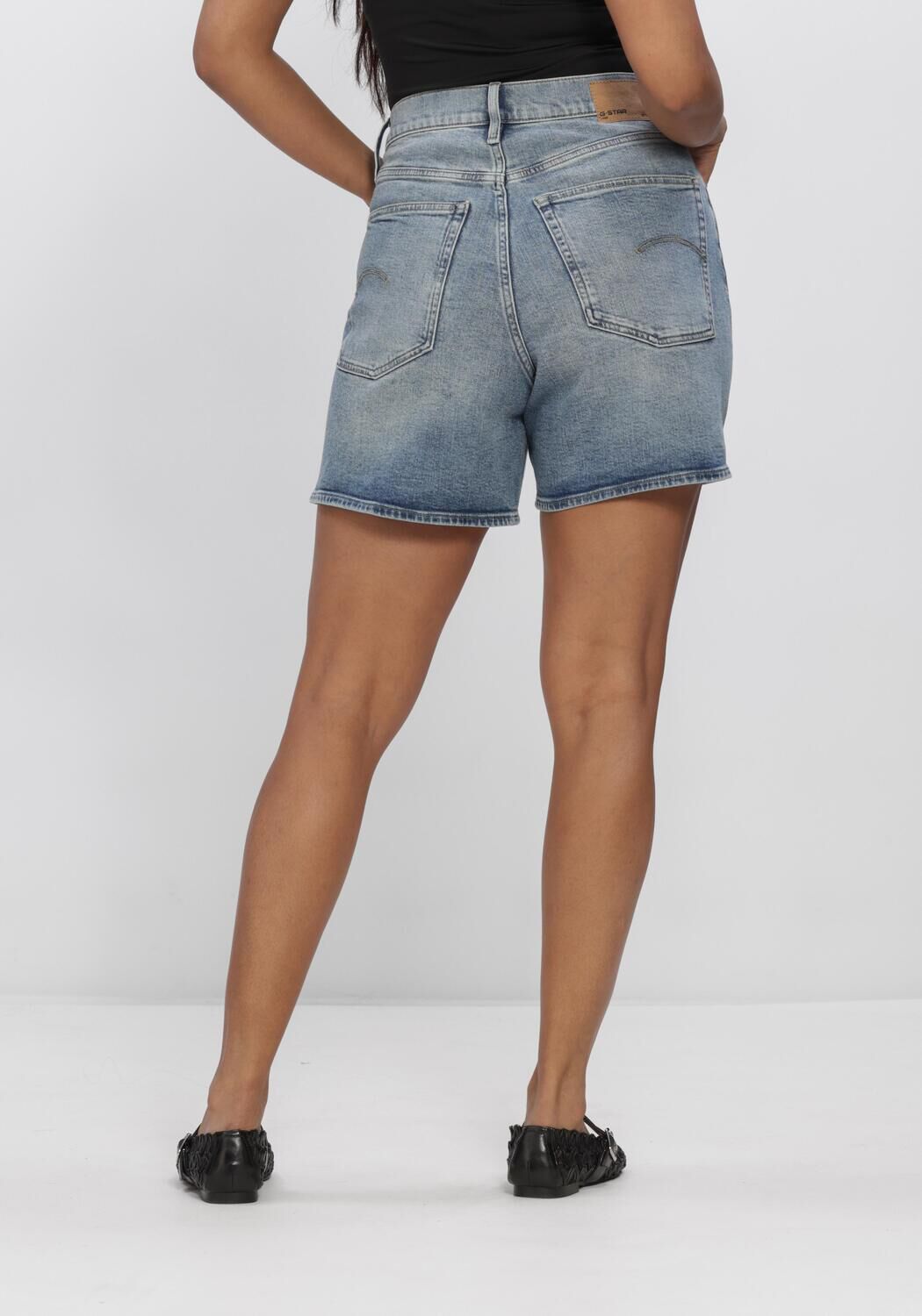 Blauwe G-STAR RAW Jeans JETT HIGH SHORT CLEAN EDGE WMN - large