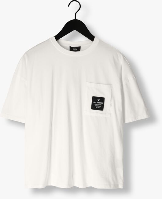 ALIX THE LABEL T-shirt LADIES KNITTED LABEL T-SHIRT en blanc - large