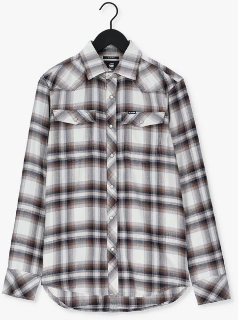 G-STAR RAW Chemise décontracté C841 HERITAGE HB FLANNEL CHECK Blanc - large