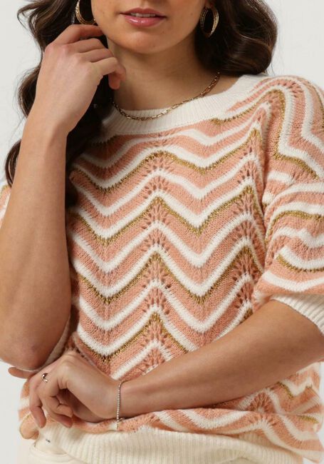 YDENCE Haut KNITTED TOP JOSIE Blanc - large