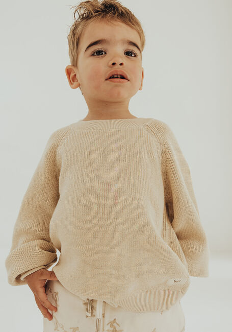 BAJE STUDIO Pull KNITTED SWEATER UNISEX Sable - large