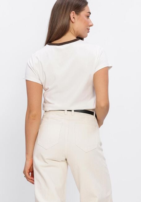 HAUTE L'AMITI&Eacute; T-shirt NECKLINE LOGO TEE Blanc - large