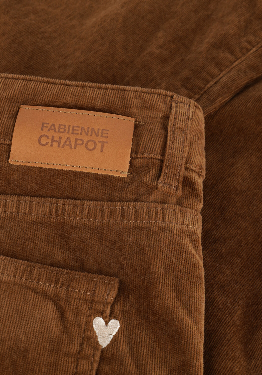 FABIENNE CHAPOT Pantalon &eacute;vas&eacute; EVA CORDUROY FLARE TROUSERS en marron - large