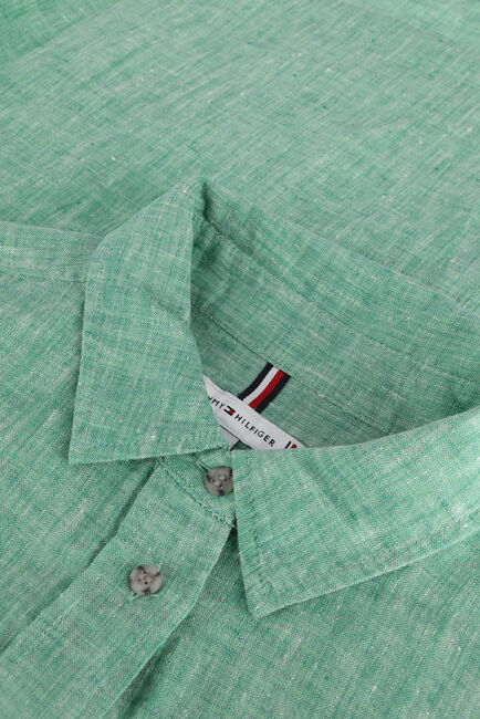 Groene TOMMY HILFIGER Blouse LINEN N RELAXED LONG SHIRT - large