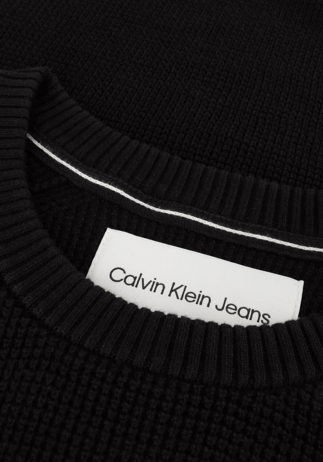 Zwarte CALVIN KLEIN Sweater BADGE EASY SWEATER - large