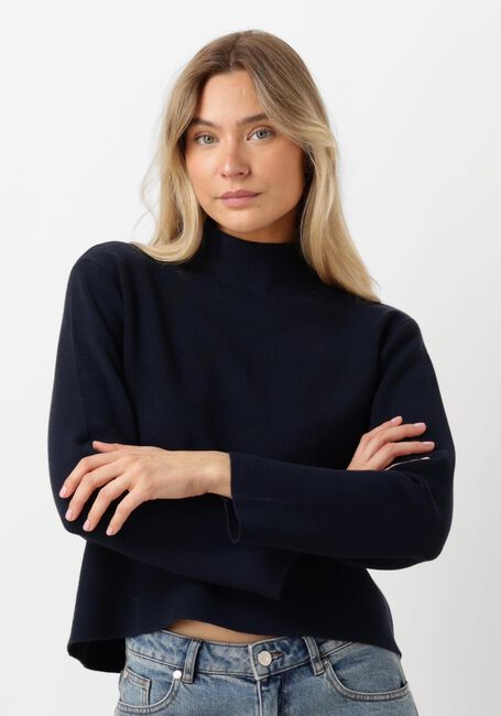 MINUS Pull LUPI HIGH NECK PULLOVER Bleu foncé - large