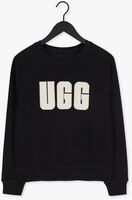 Zwarte UGG Sweater W MADELINE FUZZY LOGO CREWNECK