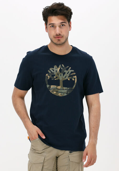 TIMBERLAND T-shirt SS TREE LOGO SEASONAL CAMO TEE Bleu foncé - large