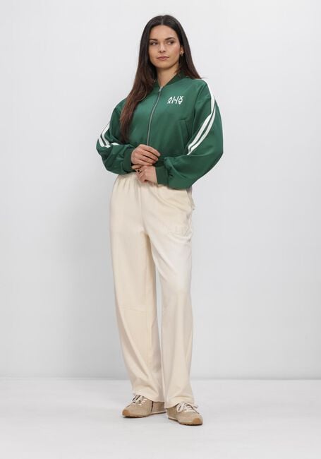 ALIX THE LABEL Jack LADIES KNITTED TAPES TRAINING JACKET en vert - large