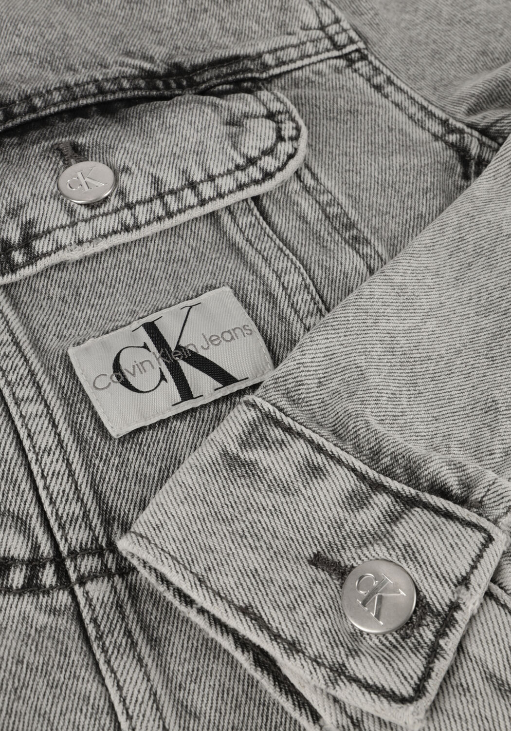 CALVIN KLEIN Veste en jean REGULAR 90'S DENIM JACKET en gris - large