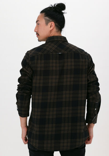 Zwarte CALVIN KLEIN Casual overhemd CHECK REGULAR SHIRT - large