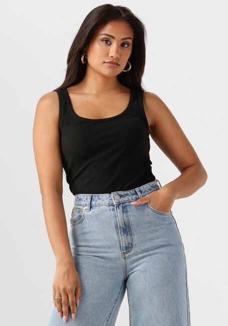 Zwarte SELECTED FEMME Top SLFANNA U-NECK TANK TOP - large