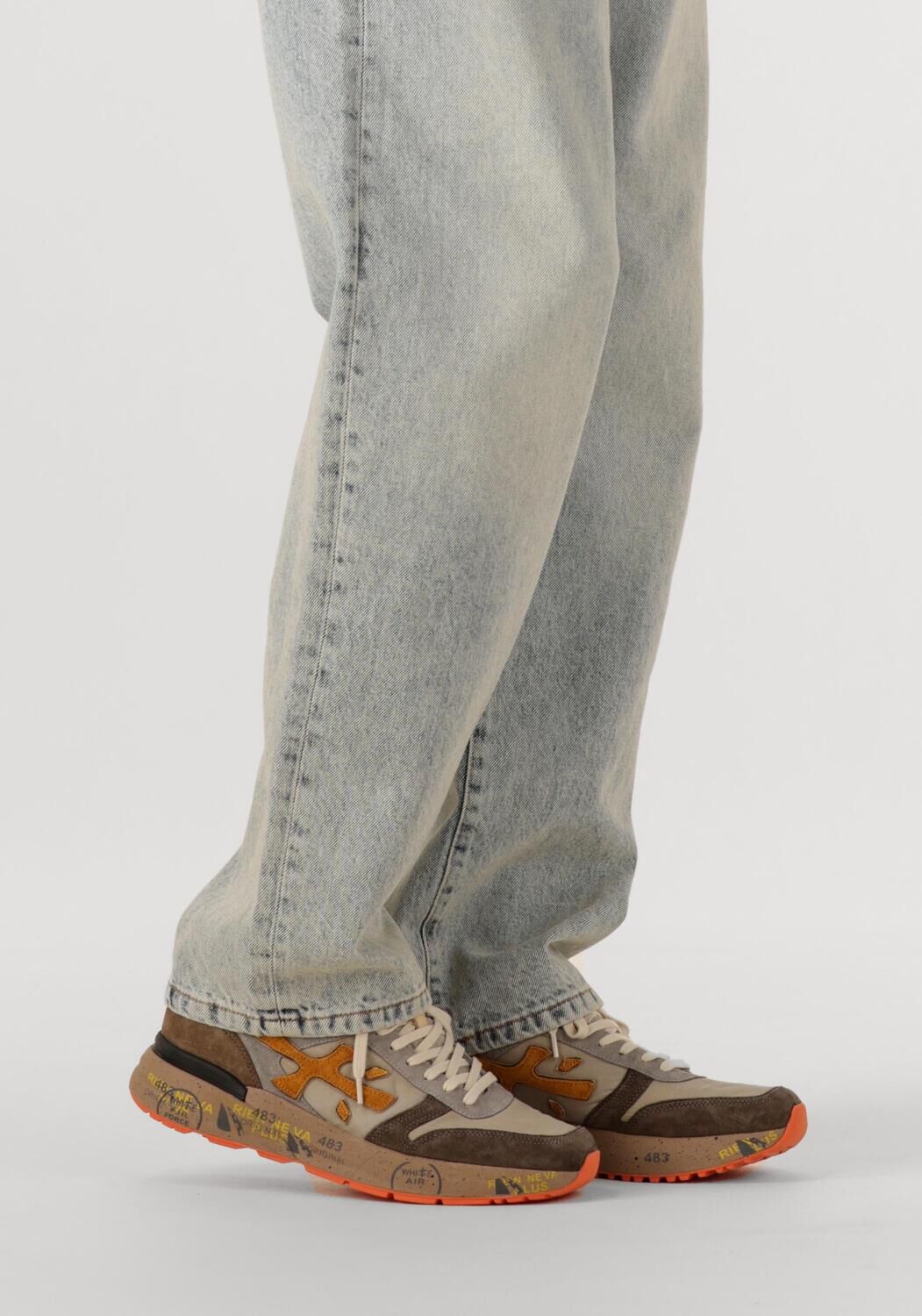 PREMIATA Baskets basses MICK en jaune - large