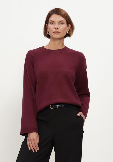Bordeaux OBJECT Trui OBJREYNARD L/S LO KNIT PULLOVER NOOS - large