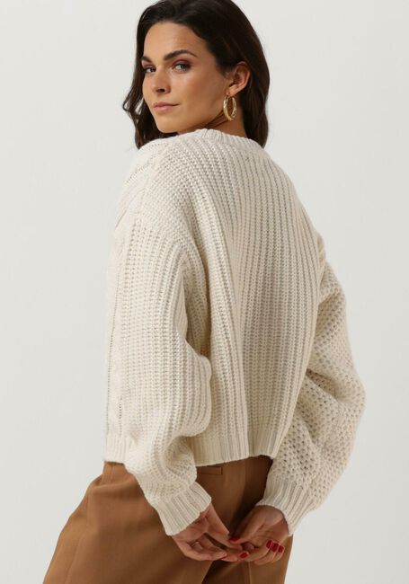 ENVII Pull ENBLANCA LS CABEL KNIT 5250 en blanc - large