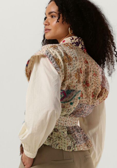 Creme SISSEL EDELBO Gilet NELLIE EMBROIDERY PATCHWORK VEST - large