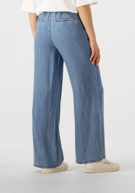 Blauwe OBJECT Wijde broek OBJFRAME LISA WIDE MW PANTS - large