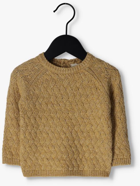 QUINCY MAE Pull COZY HEATHERED KNIT SWEATER Ocre - large