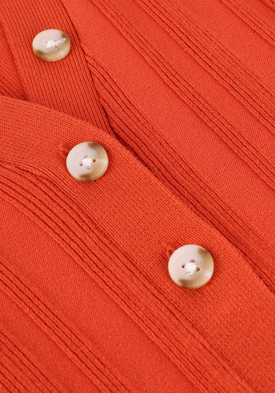 OBJECT Haut LYANA KNIT S/S PULLOVER en orange - large