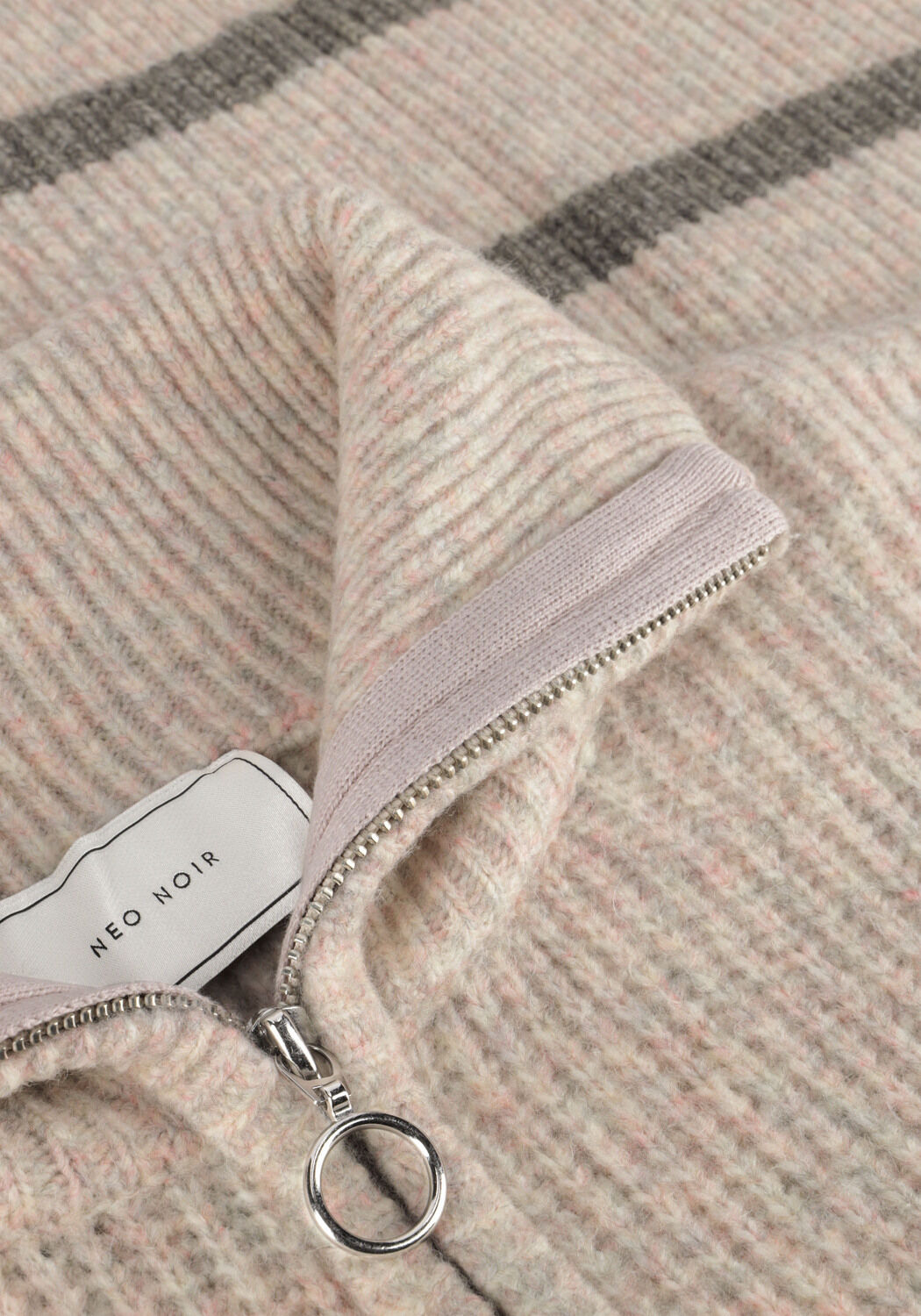 NEO NOIR Pull NEVENA STRIPE KNIT BLOUSE Sable - large