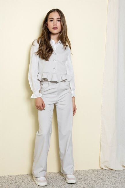 NOBELL Pantalon SAYLA GIRLS WIDE PANTS SILVER GREY en gris - large