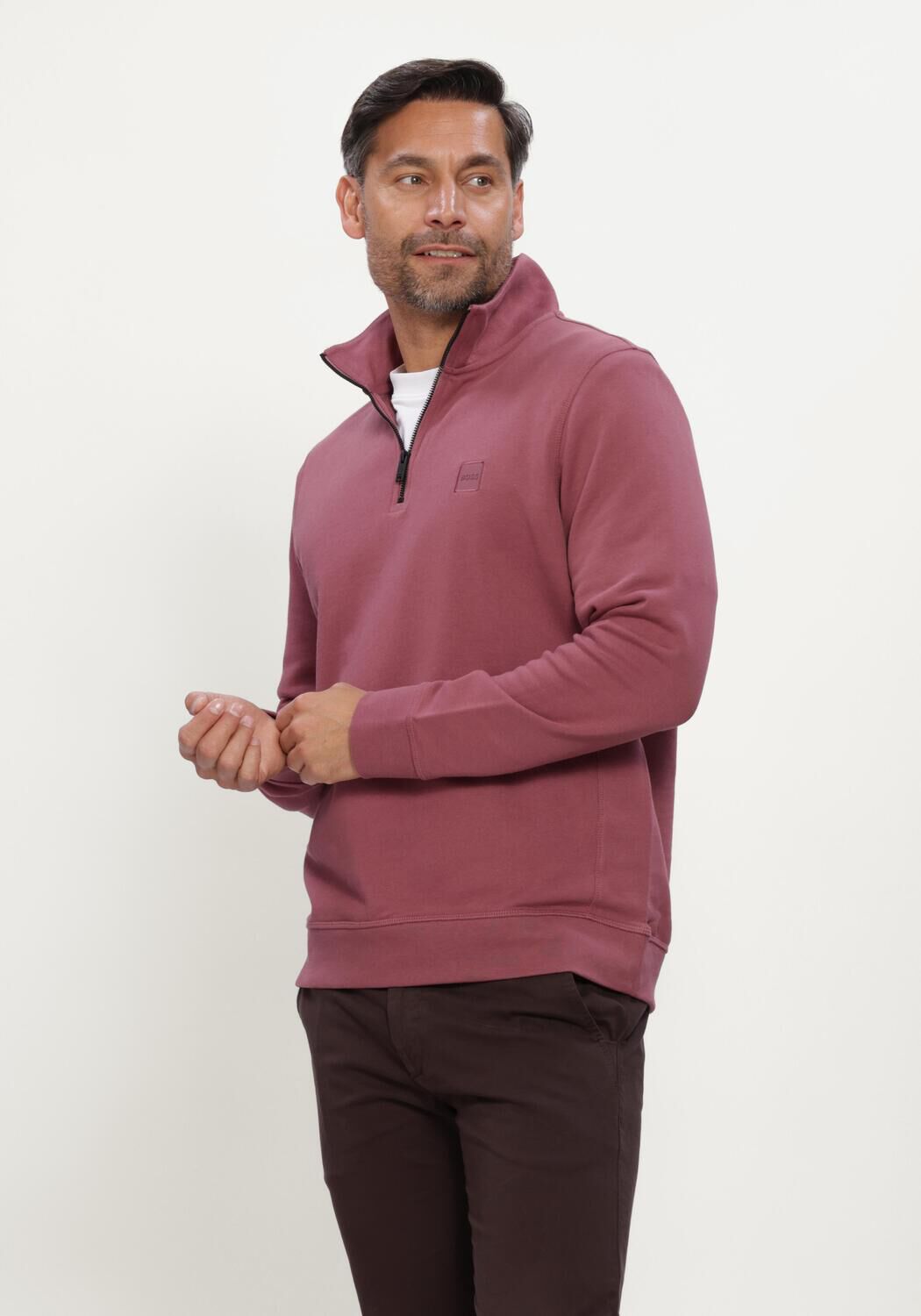 BOSS ORANGE Pull ZETRUST en rose - large