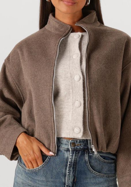 NEO NOIR Jack FLORINE WOOL BOMBER JACKET en marron - large