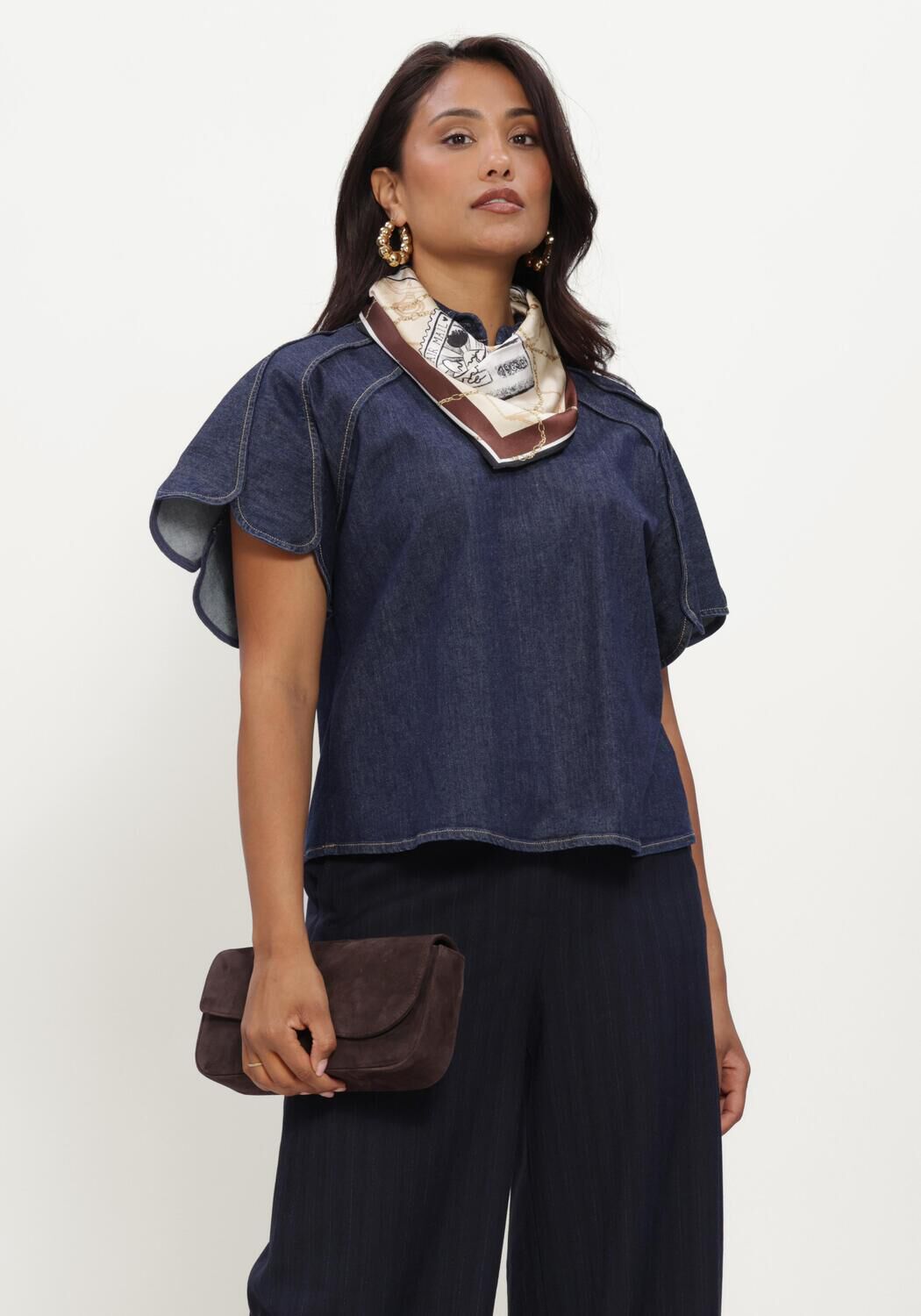 CAROLINE BISS 4615 Blouses Bleu fonc&eacute; - large