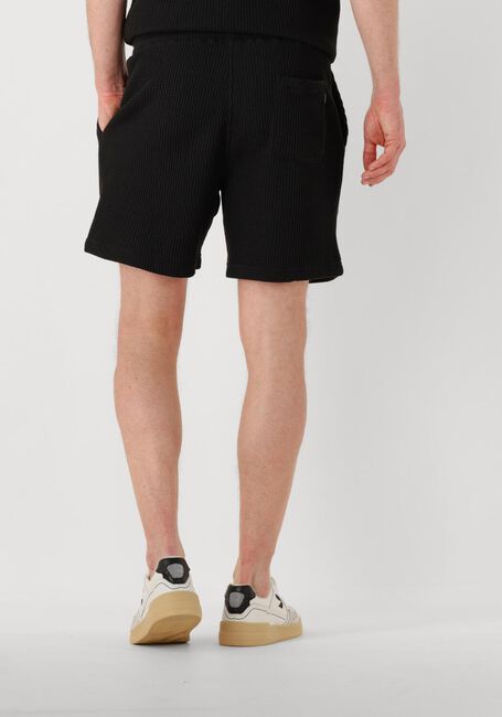 Zwarte SHIWI Korte broek MEN OSCAR WAFFLE STRUCTURE SHORTS - large