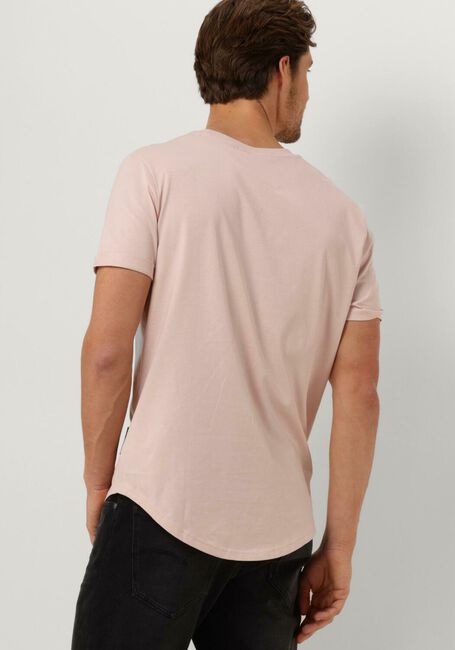 CALVIN KLEIN T-shirt BADGE TURN UP SLEEVE Rose clair - large