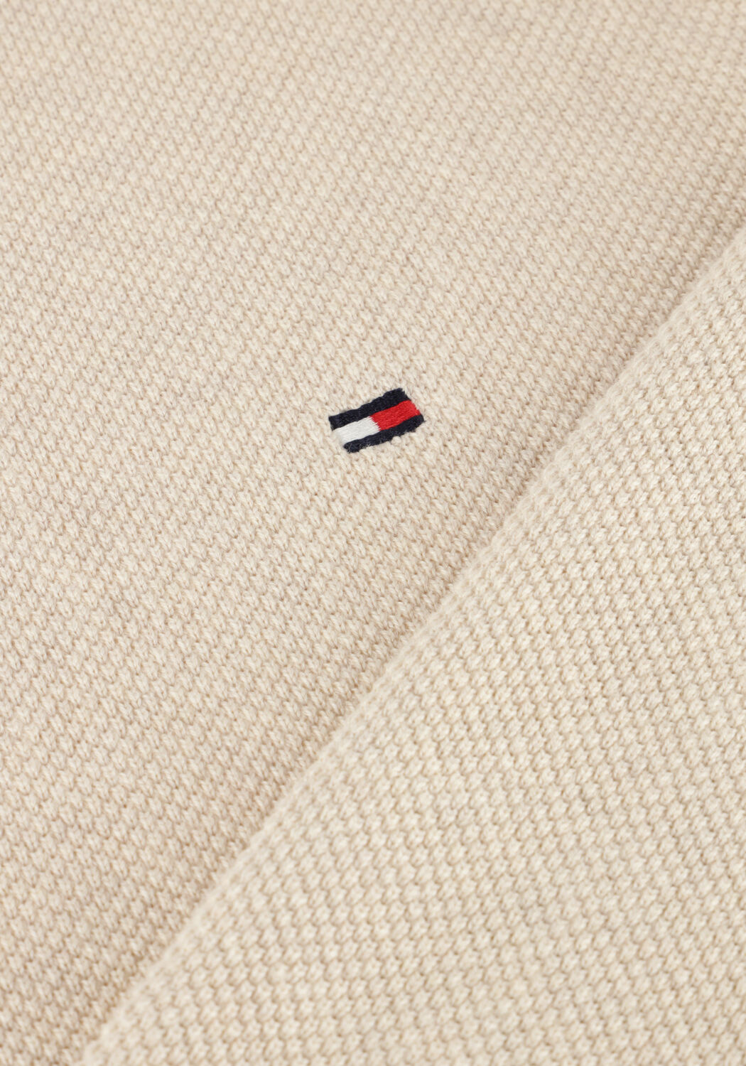 Beige TOMMY HILFIGER Trui ESSENTIAL STRUCTURE CREW NECK - large