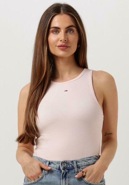 Lichtroze TOMMY JEANS Top TJW ESSENTIAL RIB TANK - large