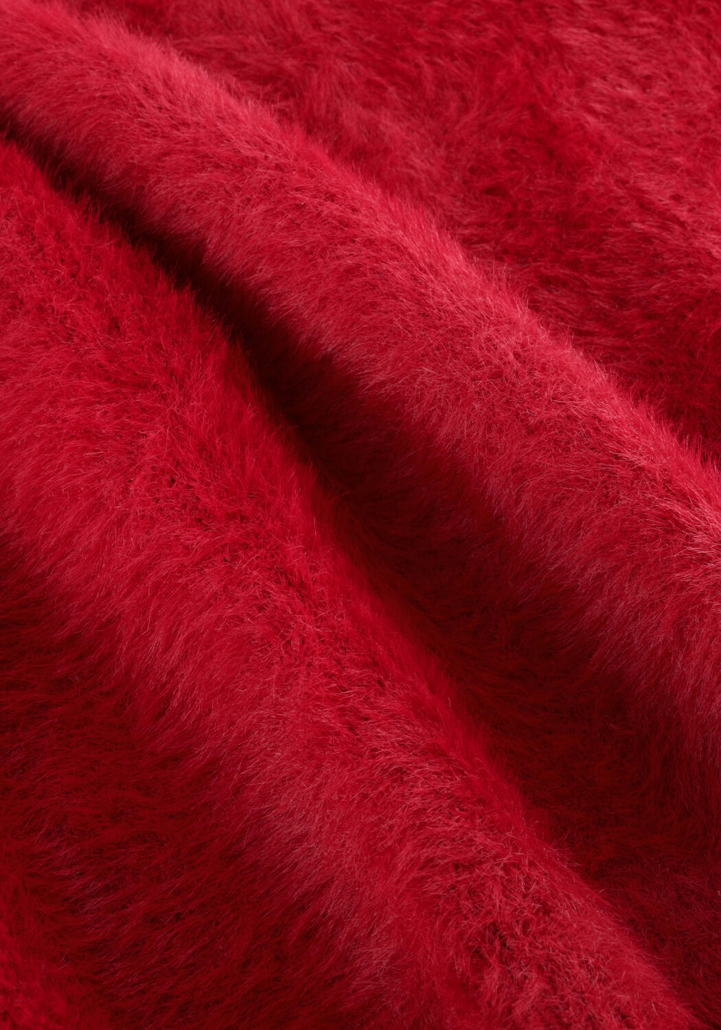 Rode ALIX THE LABEL Trui LADIES KNITTED MOHAIR PULLOVER - large