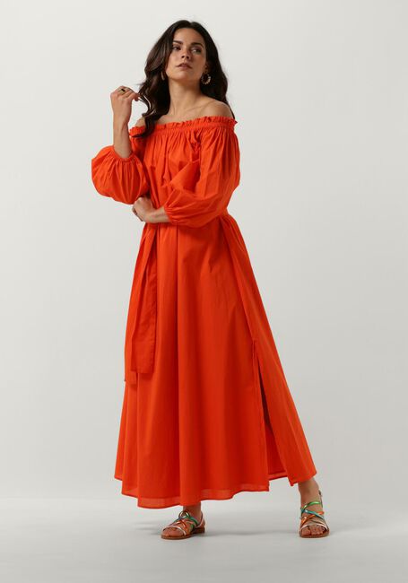 NOTRE-V Robe maxi NV-DANYA OFF SHOULDER DRESS en orange - large