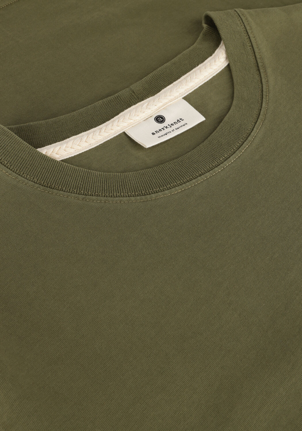 Groene ANERKJENDT T-shirt AKKIKKI MONDAY SLOW TEE - large