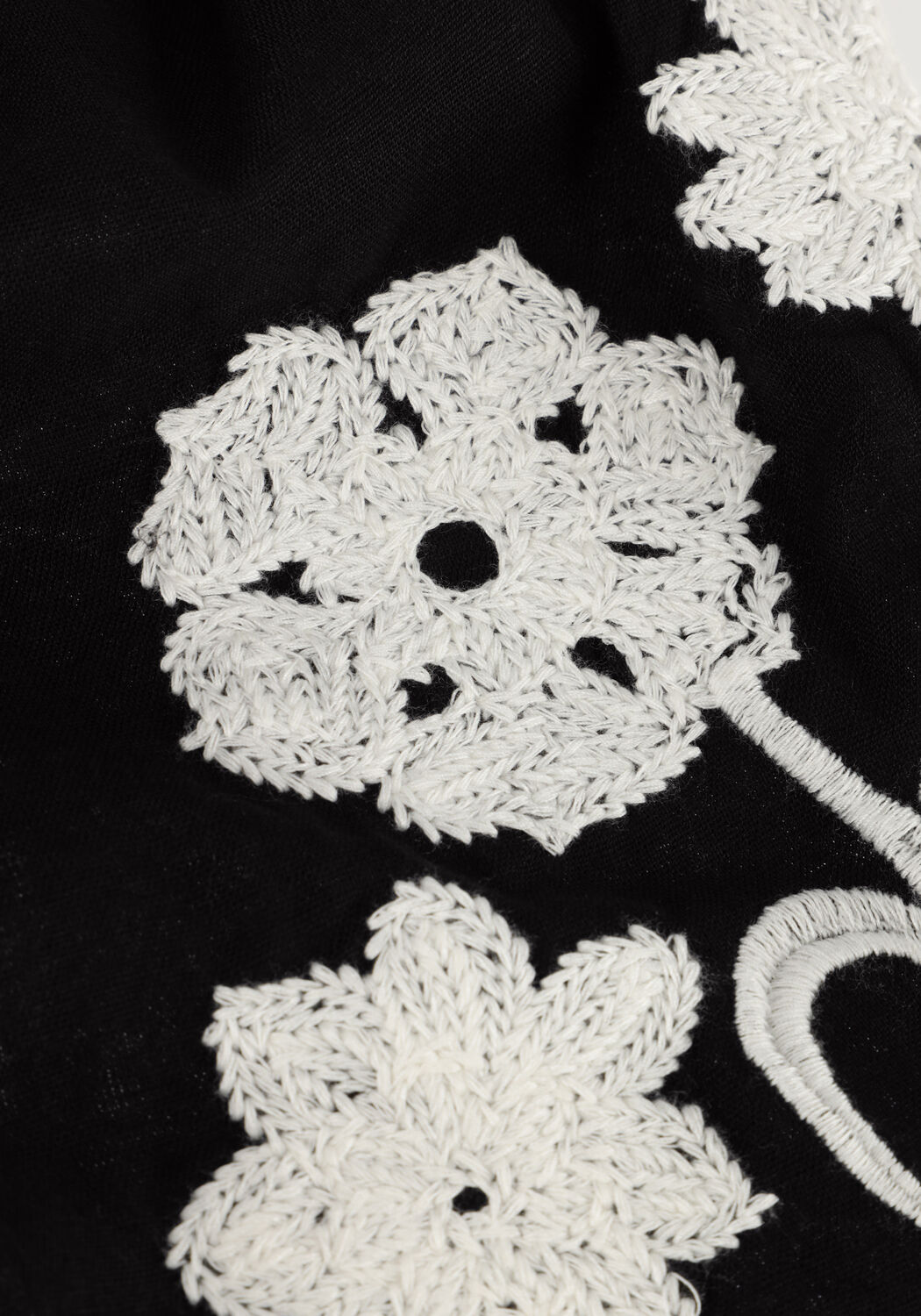 SCOTCH & SODA Mini robe MINI DRESS WITH SLEEVE EMBROIDERY en noir - large