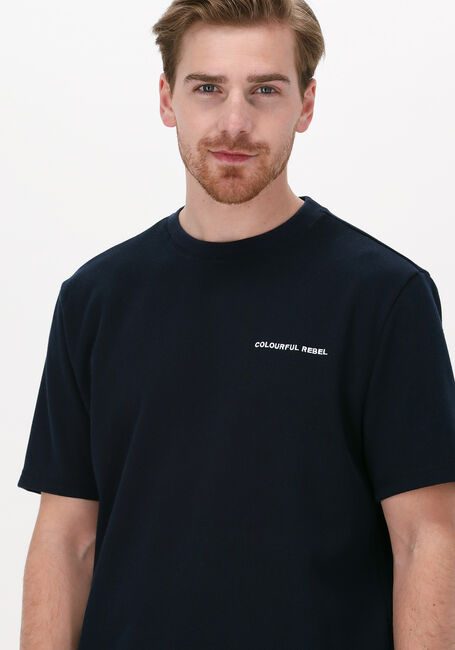 COLOURFUL REBEL T-shirt STRUCTURE TEE en bleu - large