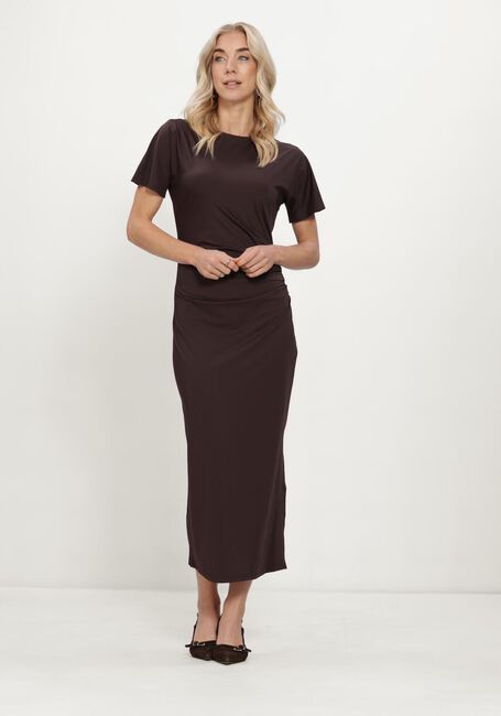 Bruine ROSEMUNDE Midi jurk BRIDGET - large