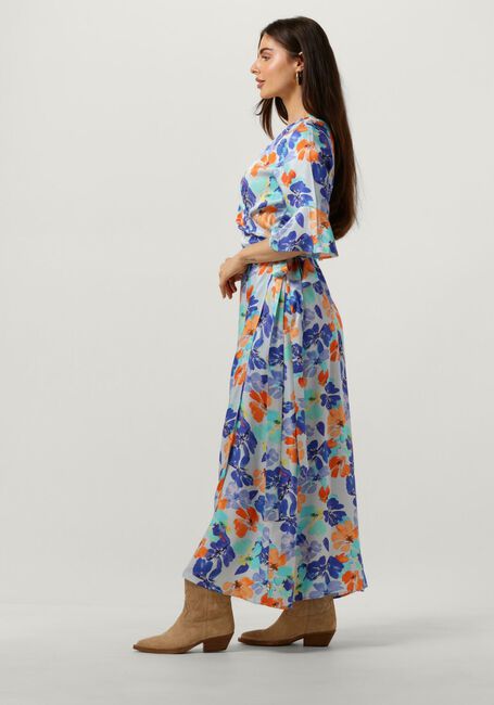 Multi JANSEN AMSTERDAM Maxi jurk WP549 PRINTED LONG WRAP DRESS - large