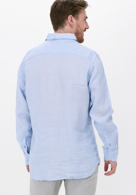 Lichtblauwe TOMMY HILFIGER Casual overhemd PIGMENT DYED LINEN RF SHIRT - large