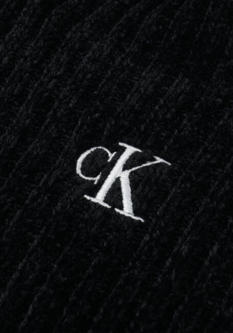 CALVIN KLEIN Pull CHENILLE MONOGRAM SWEATER en noir - large