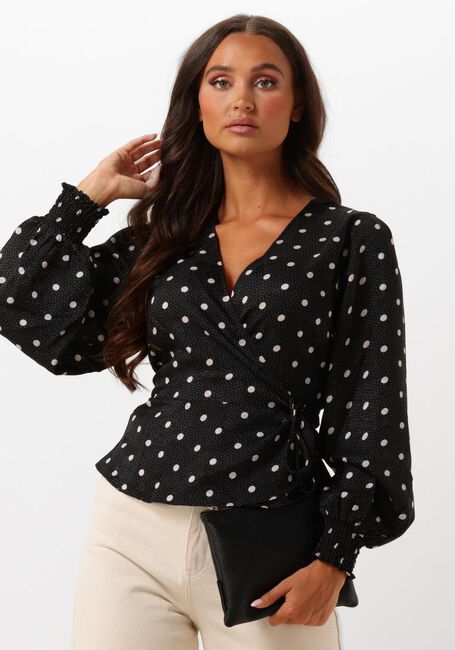 NEO NOIR MERRY RETRO DOT BLOUSE Blouses en noir - large
