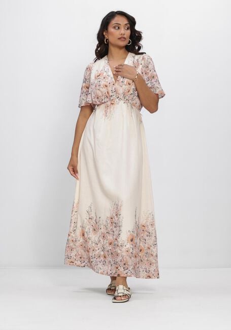 NEO NOIR Robe maxi SERNA FLOWER PRINT DRESS &Eacute;cru - large