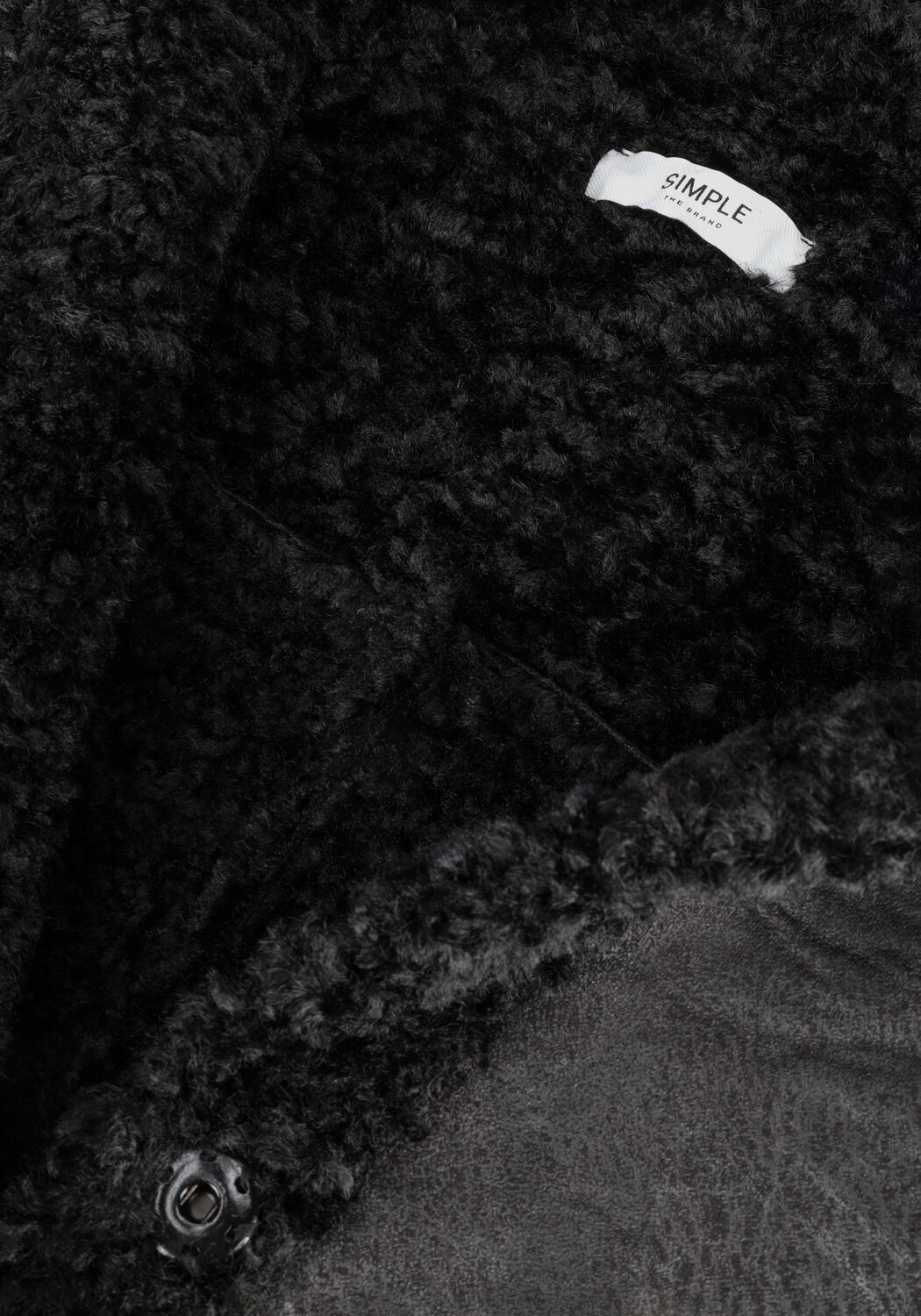 SIMPLE Gilet SIMBA JER-SHERPA-22-3 en noir - large